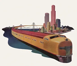Railroads: Train in San Francisco