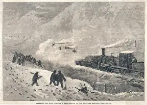 Snowdrift: TRAIN IN SNOWDRIFT 1866