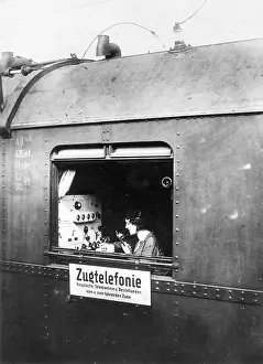 Telephones: Train telephone of the German Reichsbahn