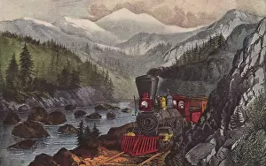 Currier: Train at the Truckee River, Sierra Nevada
