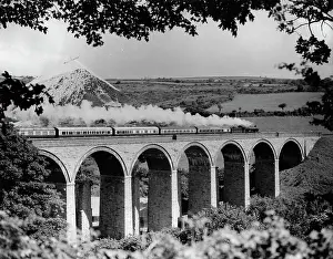 Speedy: Train on a viaduct