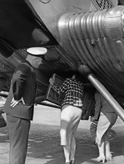 Attendant: Trained as a flight attendant with Deutsche Lufthansa, 1938