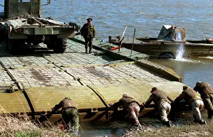 Pontoon: Training to build pontoon bridge, 1999