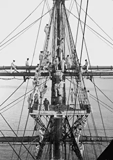 Taught: Training of naval cadets on a training ship in Kiel, 1906