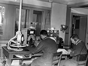Aerodrome: Training in the radio direction-finding base, 1938