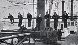 Conway: Training Ship HMS Conway - Boys on the Monkey Yard