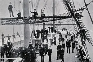 Conway: Training Ship HMS Conway - Boys on the Upper Deck
