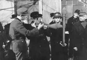Bodied: Training of a Volkssturm (People's Army) unit in the