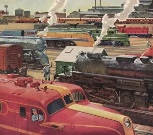 Stockyard: Trains at a Stockyard