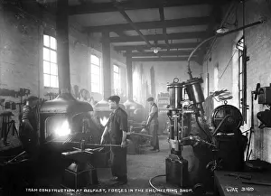Anvils: Tram Construction at Belfast, for ges in Engineering Shop
