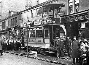 Pudsey: A tram crash at Pudsey