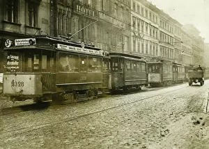 Mitte: Tram in the Invalidenstrasse in Berlin, 1919
