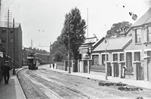 Crayford: Tram in London Road, Crayford