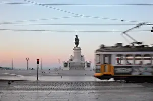 Tagus: Tram, Placa do Commercio, Lisbon, Portugal