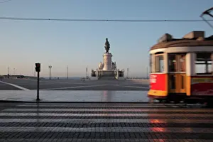 Tagus: Tram, Placa do Commercio, Lisbon, Portugal