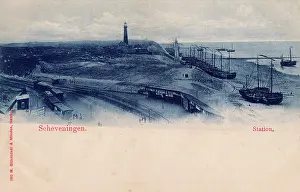 Hague: Tram railway station, Scheveningen, Netherlands
