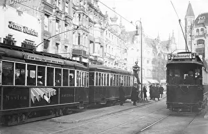 Heading: Trams on the Spittelmarkt in Berlin, 1926