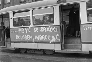 Traitors: Tramway - inscription - slogan - Ostrava