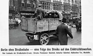 Strikes: Tramway replacement during the electricity strikes in Berlin