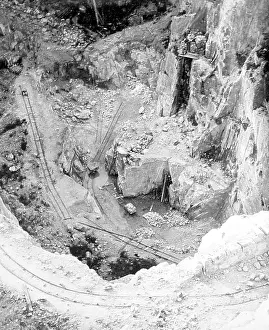 Inclined: Tramway, Tregargus China Clay Quarry, St Stephen, Cornwall