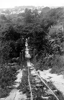 Inclined: Tramway, Tregargus China Clay Quarry, St Stephen, Cornwall