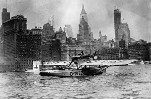 Gronau: Transatlantic fliers in New York