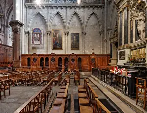 Altarpiece: Transept, Cathedrale Saint-Maurice, Angers, Maine-et-Loire, France