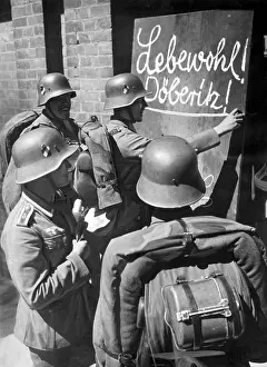 Garrisons: Before their transfer to Neustrelitz soldiers of the