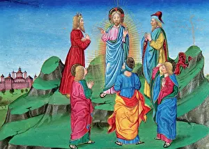 Sandals: Transfiguration of Jesus in the presence of James, Peter and