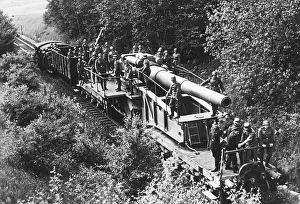 Platforms: Transport of a 28cm Kurze Bruno K (E), 1939
