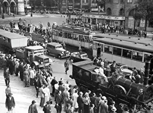 Cabriolet: Transport of the Adler through Berlin, 1936