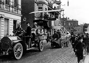Disassembled: Transport of a German airplane, 1914