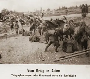 Telegraphs: Transportation of a troop, 1917