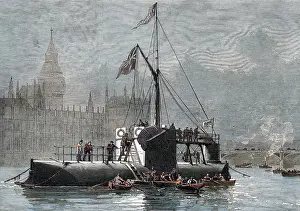 Obelisks: Transporting the obelisk: Cleopatra's needle arrives, London