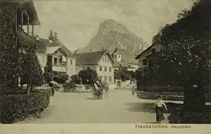 Plazas: Traunkirchen. Main square. About 1905. Collotype