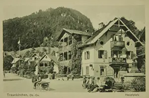 Plazas: Traunkirchen. Main square. 1912. Photograph
