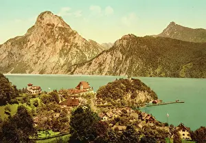 Traunkirchen: Traunkirchen at the Traunsee - About 1895