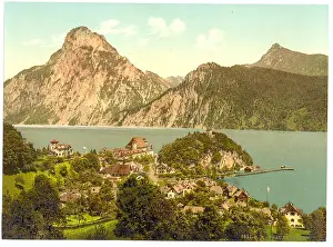 Traunkirchen: Traunkirchen, towards the Traunstein, Upper Austria, Austro-