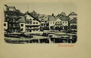 Wurthle: Traunkirchen. View from the lake to the villas