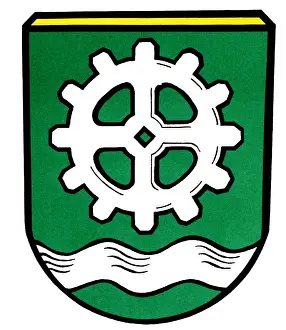 Cogwheel: Traunreut, Coat of arms