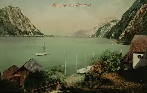 Ebensee: Traunsee seen from Rindbach [at Ebensee]. 1906