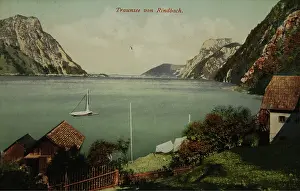 Ebensee: Traunsee seen from Rindbach (Ebensee). 1906