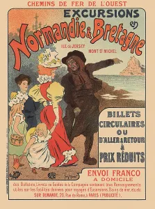 Excursions: Travel Poster to Normandy and Brittany
