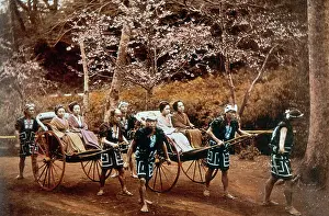 Womenss: Travelers in Rickshaws