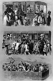 Compartment: Travelling with train around 1875
