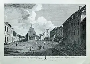 Jefferys: Treasury and Jesuits College, engraving, Quebec