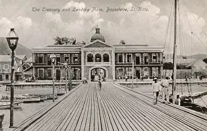 Nevis: The Treasury and Landing Place, Basseterre, St Kitts & Nevis