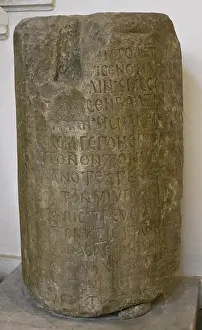 Suleiman: Treaty of 815. Column bearing the text of the