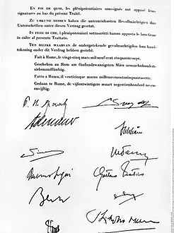 Signatories: The Treaty of Rome