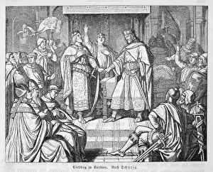 Kingship: TREATY OF VERDUN 843